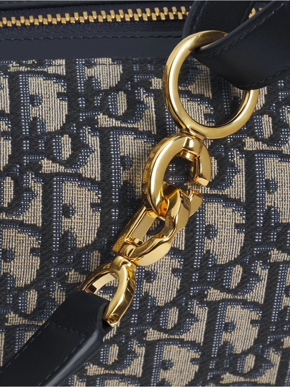 Christian Dior Journey Bag Oblique Jacquard Medium Navy Blue - Picture 9 of 12